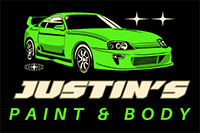 justin's paint body shop logo